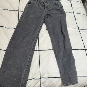 Baggy Relaxed Straight Grey Jeans